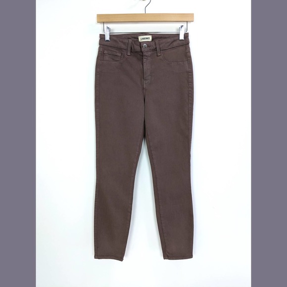 L'AGENCE Size 25 Womens Mid Rise Skinny Jeggings Leggings Jeans in Mocha - Picture 1 of 11